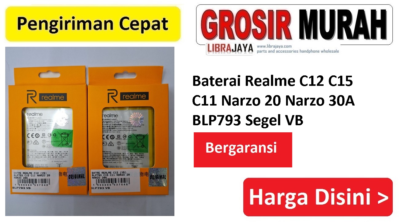 Jual Baterai Realme C12 BLP793 Segel VB Baterai Battery