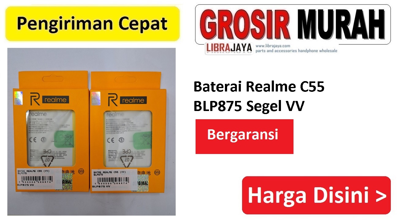 Jual Batre Realme C55 BLP875 VV Baterai Battery