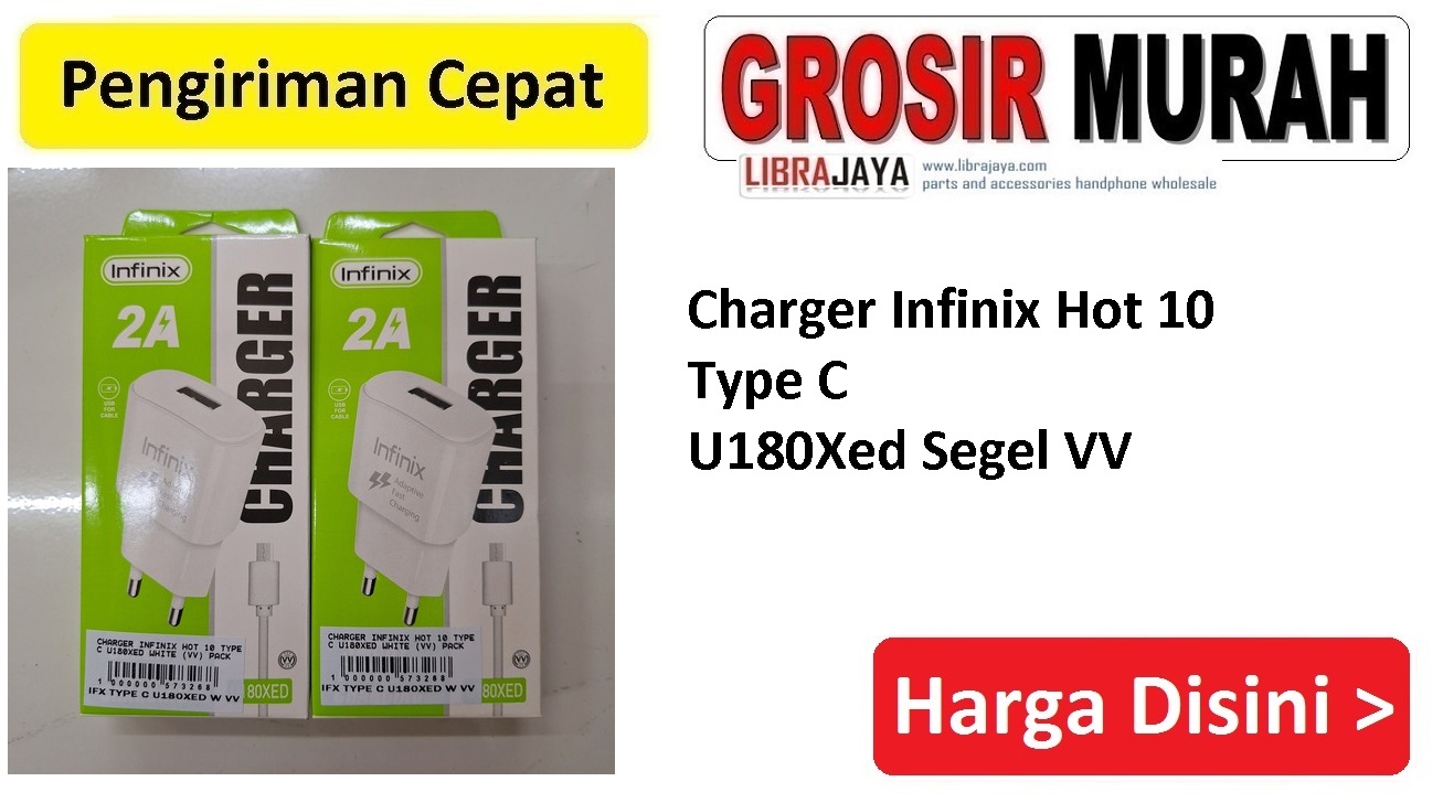 Jual Charger Infinix Hot 10 Type C U180Xed VV