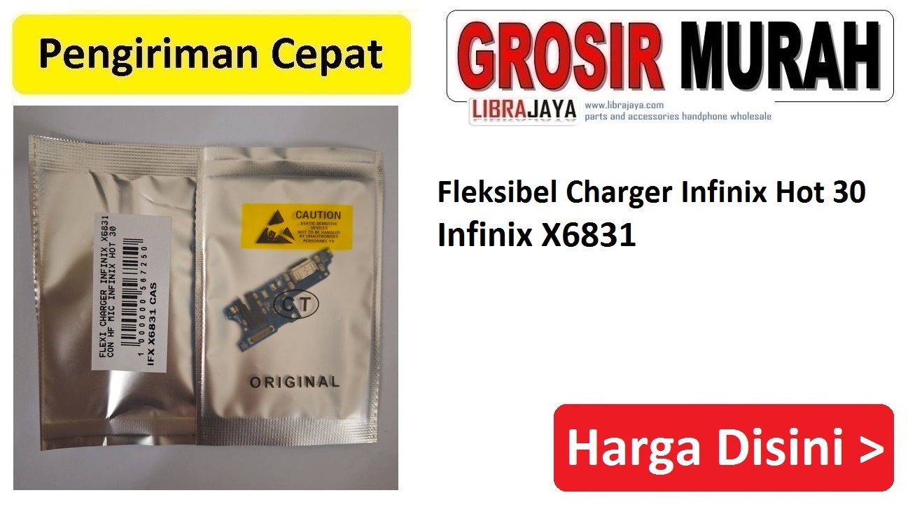 Jual Flexi Charger Infinix X6831 Infinix Hot 30 Fleksibel Flexible Fleksi Flexibel Flex Con Tc Connector Pcb Konektor cas papan charging