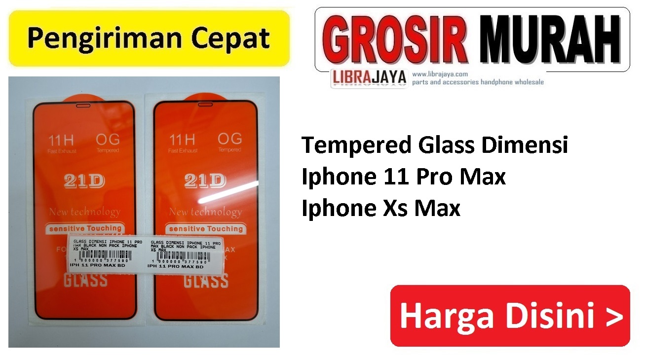 Jual Tempered Glass Dimensi Iphone 11 Pro Max Anti Gores Full Screen Protector