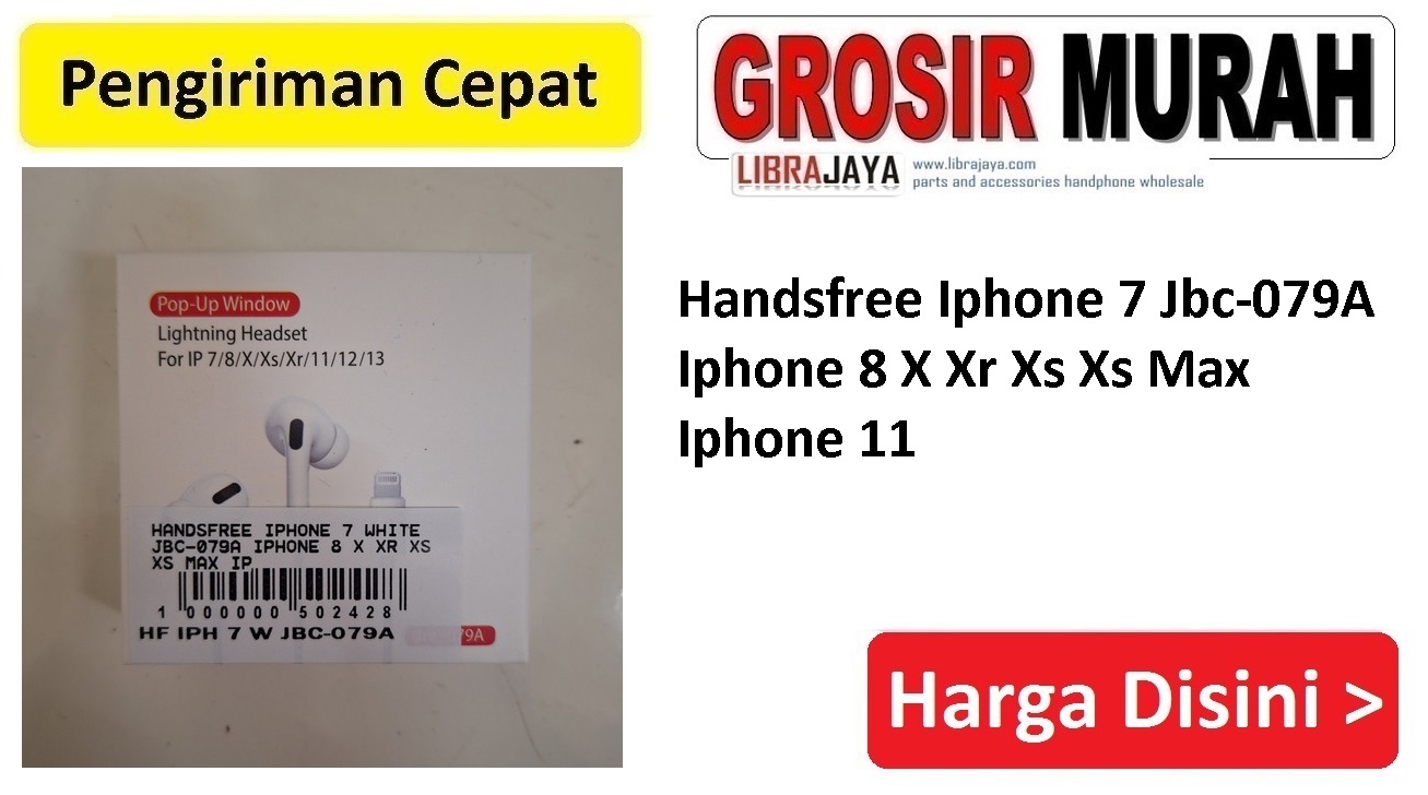 Jual Handsfree Iphone 7 Jbc-079A Headset Earphone Headphone