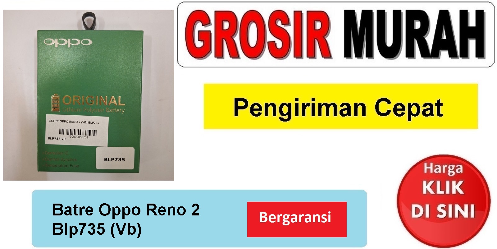 Jual Batre Oppo Reno 2 Blp735 Vb Baterai Battery