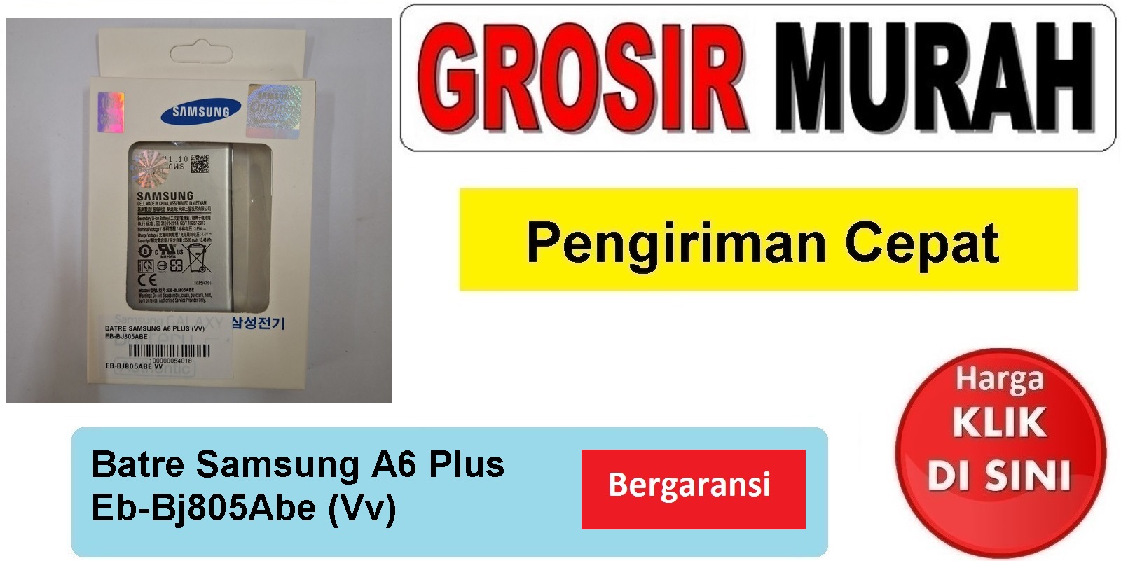 Jual Batre Samsung A6 Plus Eb-Bj805Abe Vv Baterai Battery