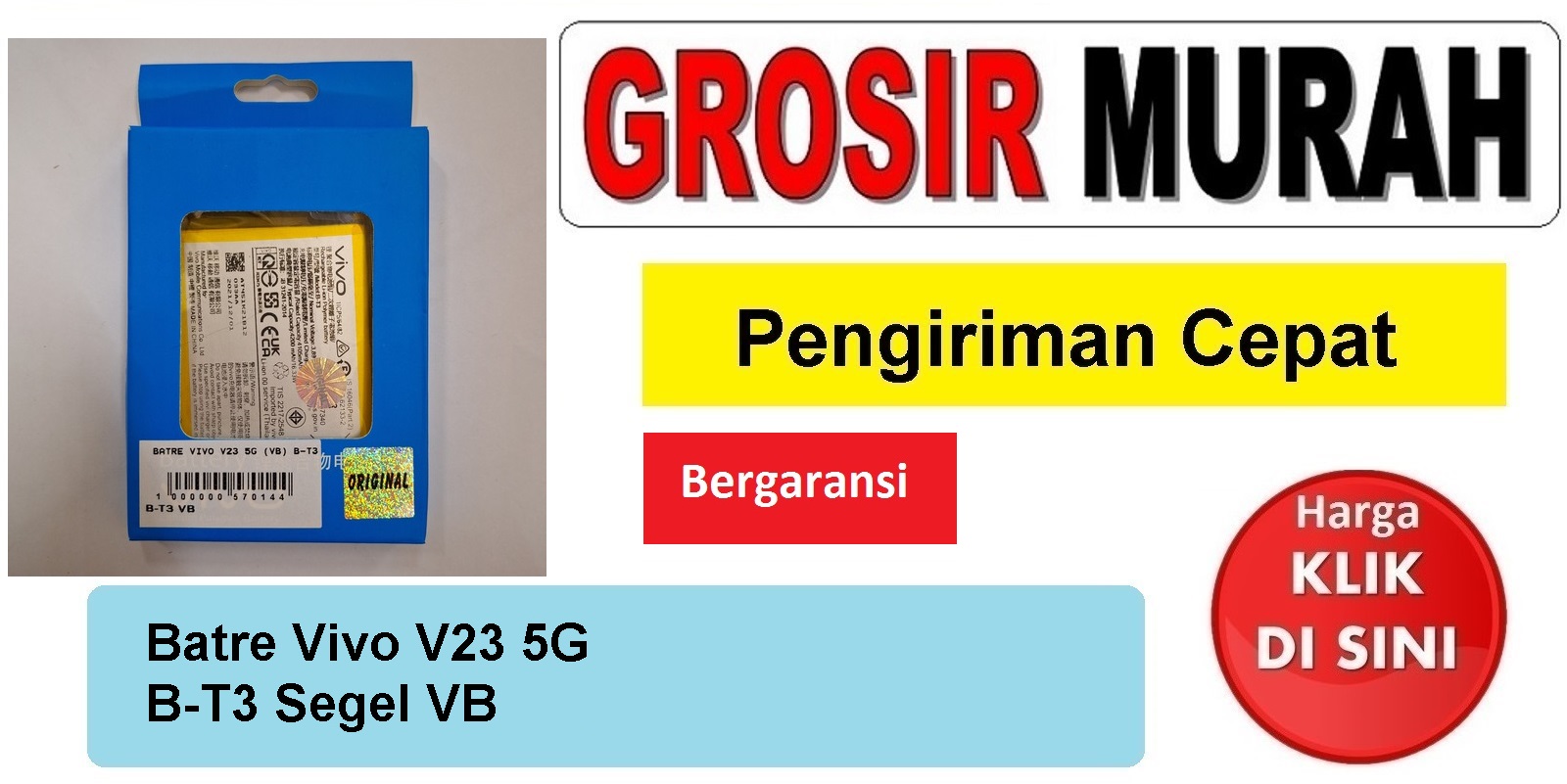 Jual Batre Vivo V23 5G B-T3 Vb Baterai Battery