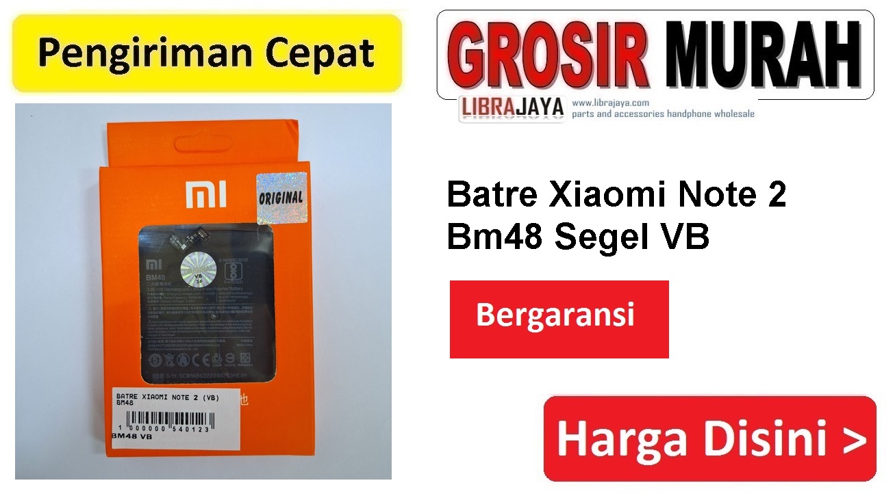 Jual Batre Xiaomi Note 2 (Vb) Bm48 Baterai Battery