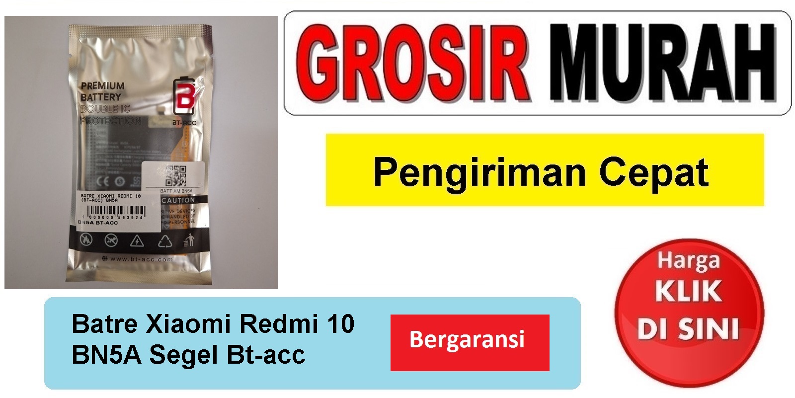 Jual Batre Xiaomi Redmi 10 Bn5A Bt-Acc Baterai Battery