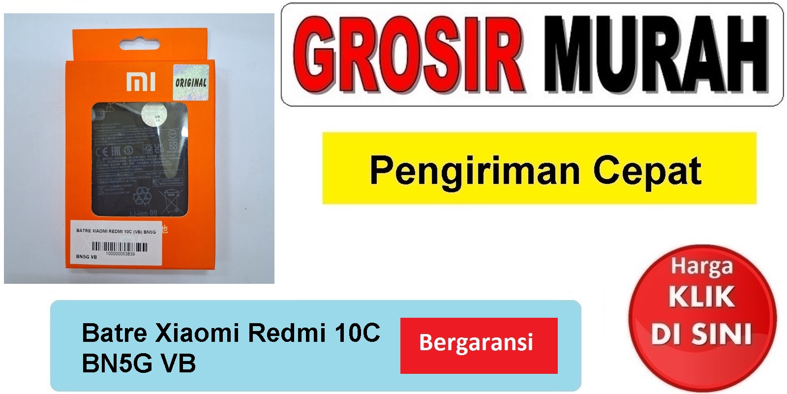 Jual Batre Xiaomi Redmi 10C BN5G Vb Baterai Battery