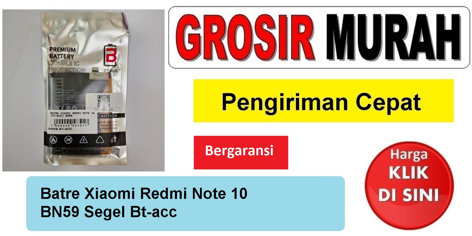 Jual Batre Xiaomi Redmi Note 10 Poco M5S Bn59 Bt-acc Baterai Battery
