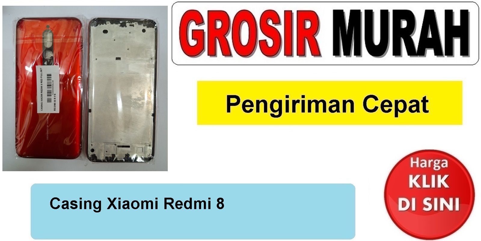 Casing Xiaomi Redmi 8 housing kesing fullset Spare Part Hp Grosir