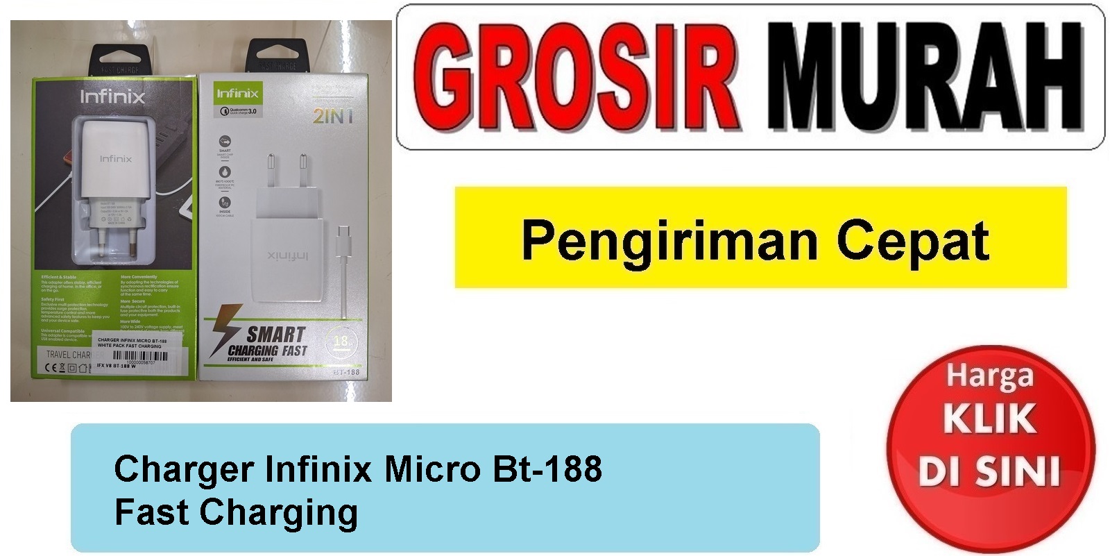 Jual Charger Bt-188 Micro Fast Charging