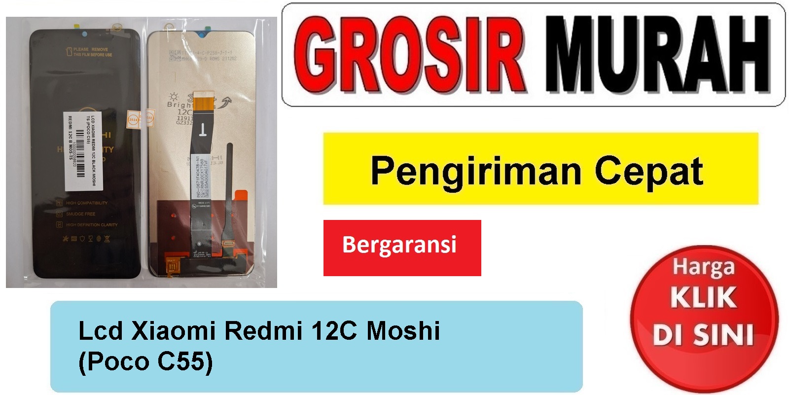 Jual Lcd Xiaomi Redmi 12C Moshi Poco C55