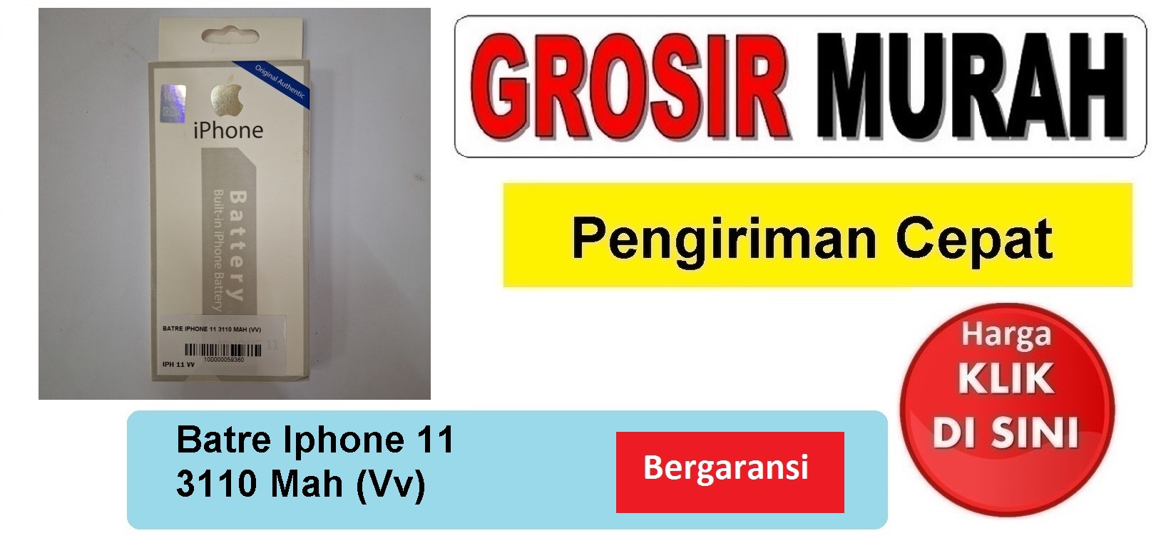 Jual Batre Iphone 11 3110 Mah Vv Baterai Battery