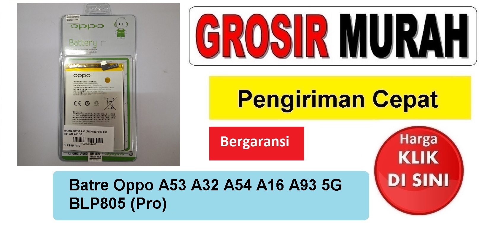 Jual Batre Oppo A53 Blp805 Segel Pro Baterai Battery