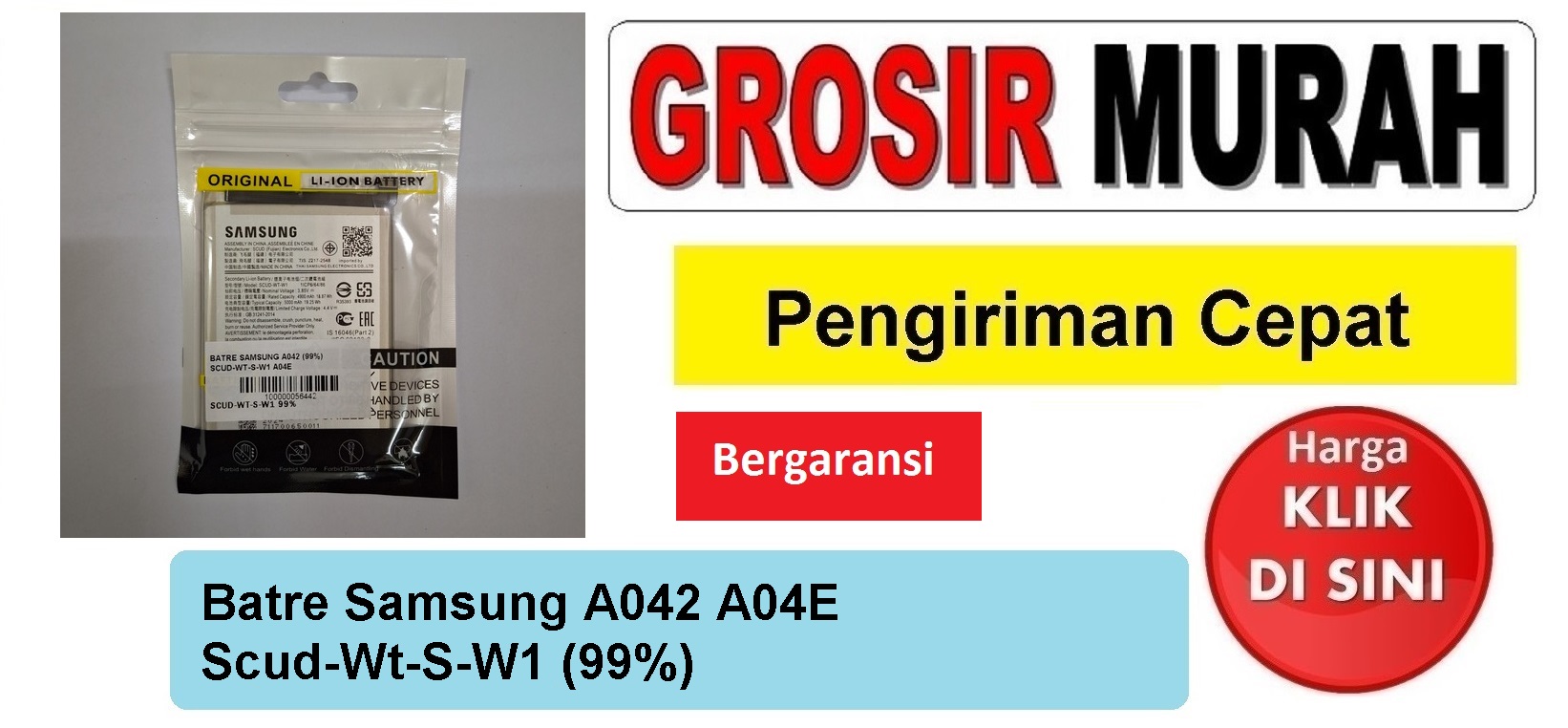 Jual Batre Samsung A042 A04E Scud-Wt-S-W1 99% Baterai Battery