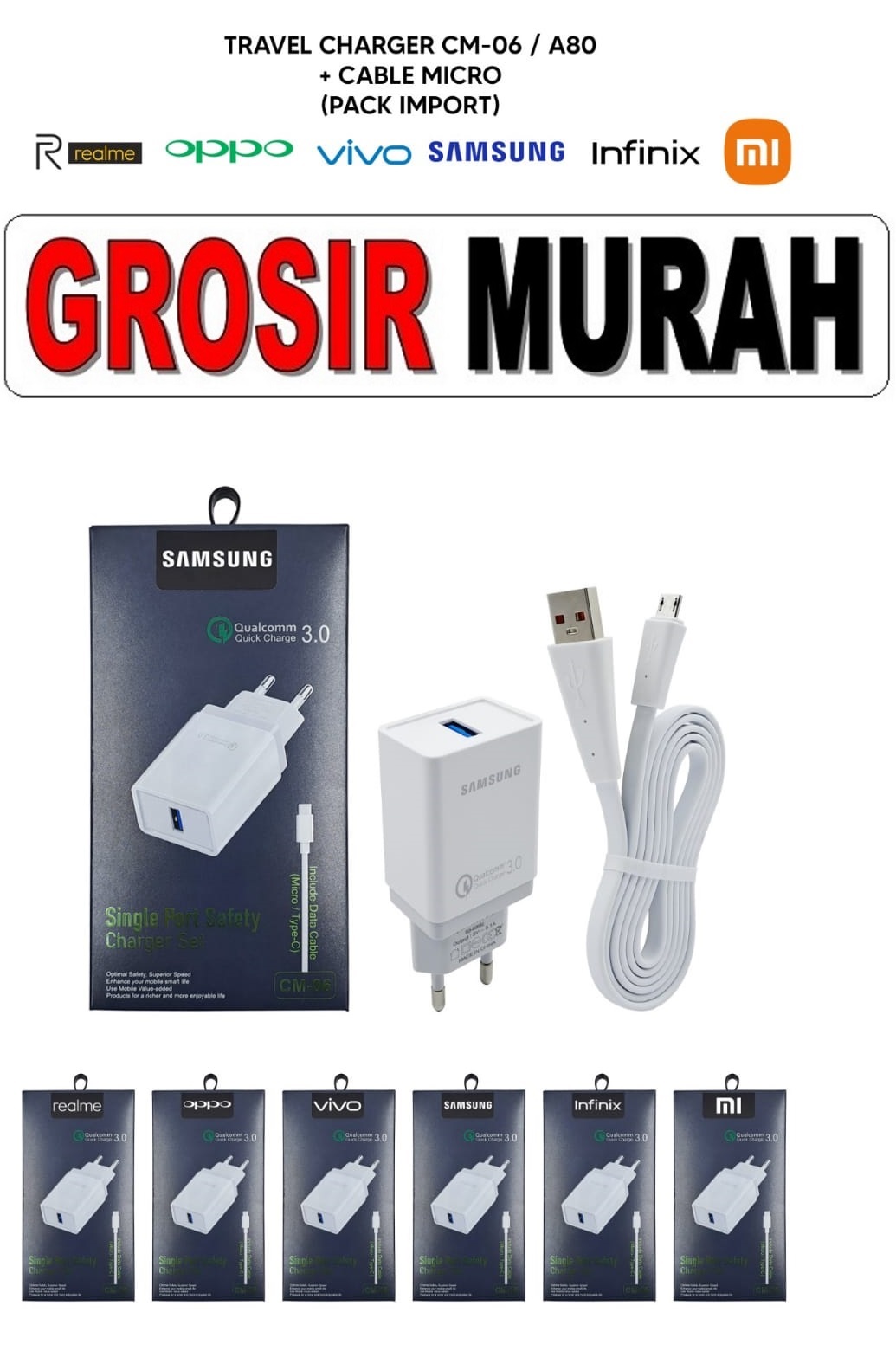 Jual Charger Cm-06 Oppo Micro