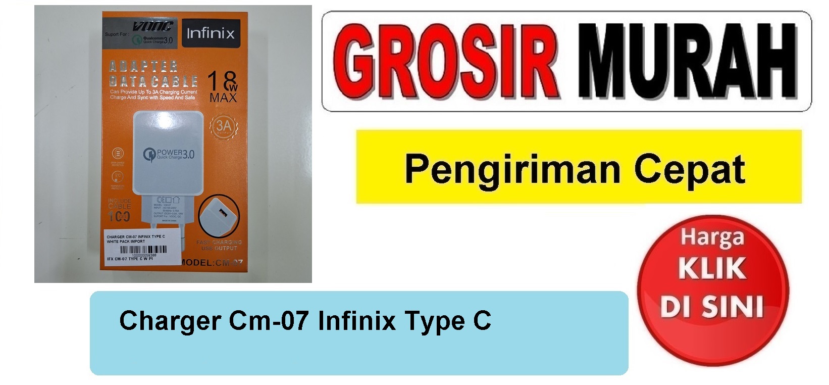 Jual Charger Cm-07 Infinix Type C