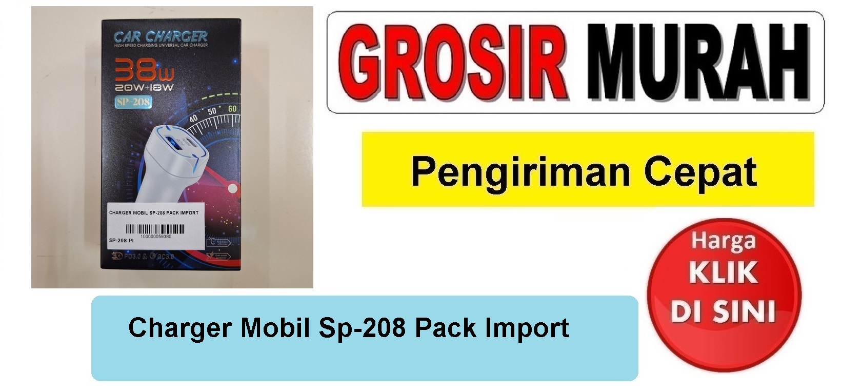 Jual Charger Mobil Sp-208 Pack Import Tc Casan usb Car