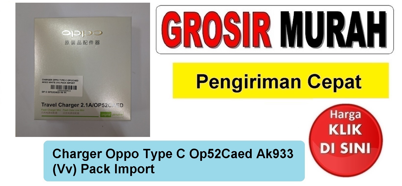 Jual Charger Oppo Type C Op52Caed Vv Import