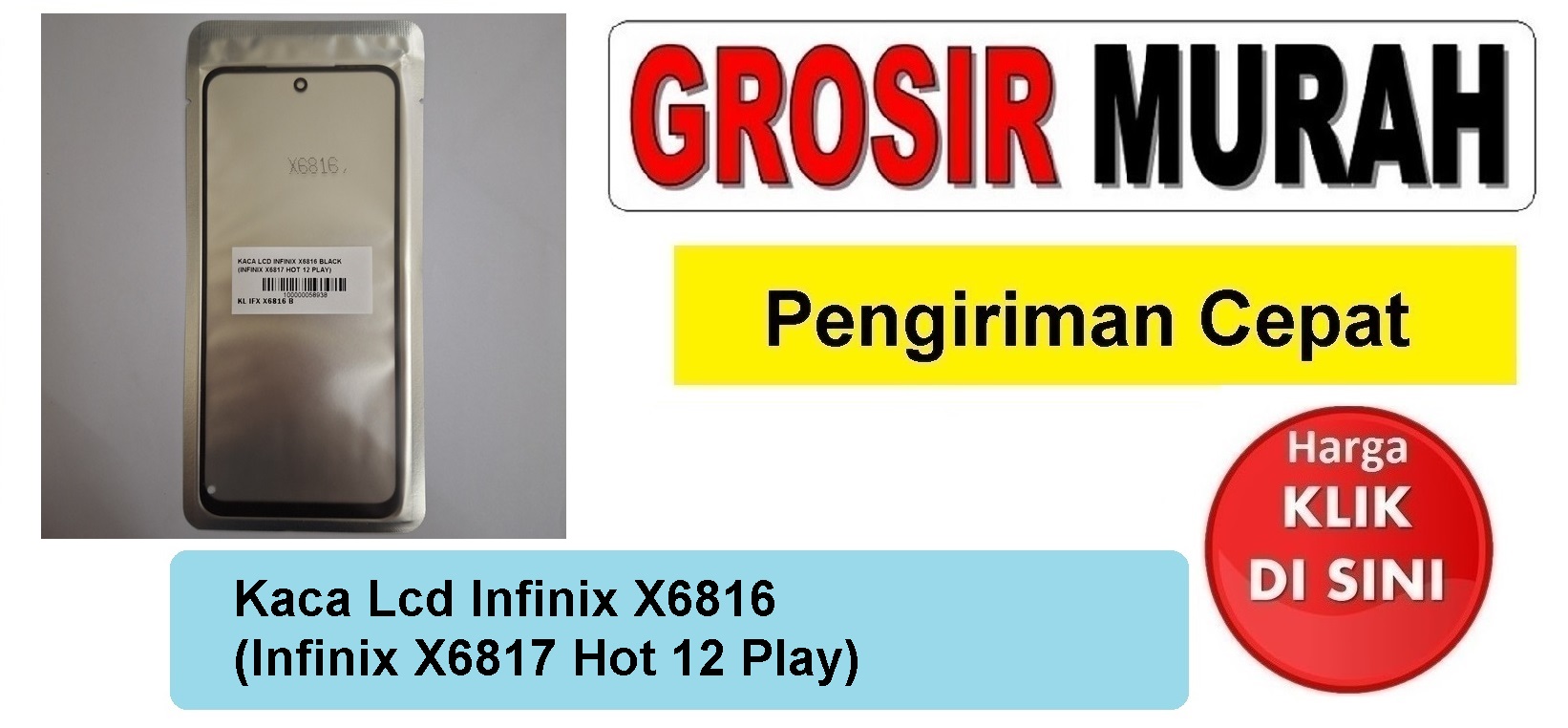 Jual Kaca Lcd Infinix X6816 X6817 Hot 12 Play