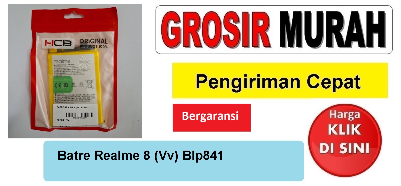 Jual Batre Realme 8 Blp841 Baterai Battery