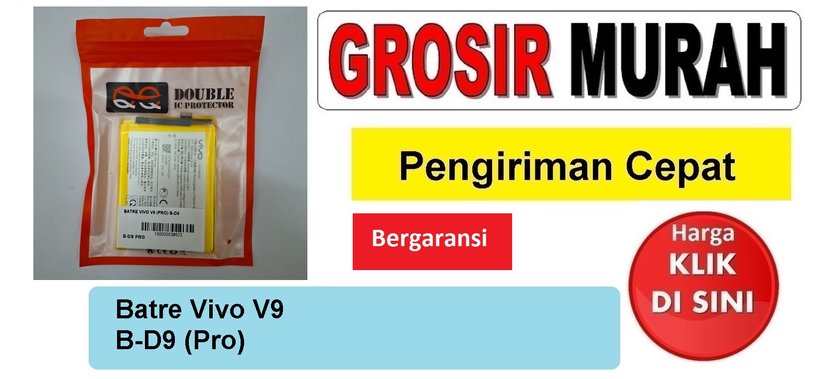 Jual Batre Vivo V9 B-D9 (Pro) Baterai Battery