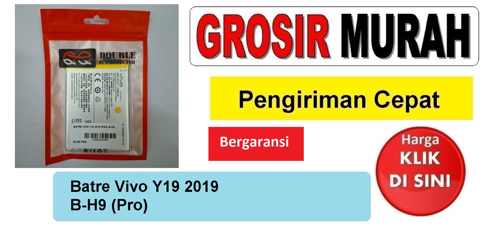 Jual Batre Vivo Y19 2019 B-H9 Pro Baterai Battery