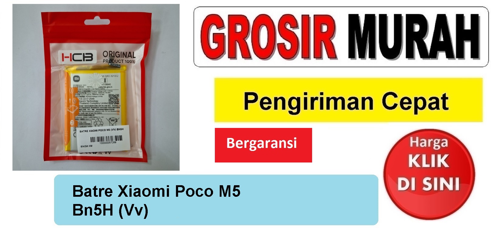 Jual Batre Xiaomi Poco M5 Bn5H Vv Baterai Battery
