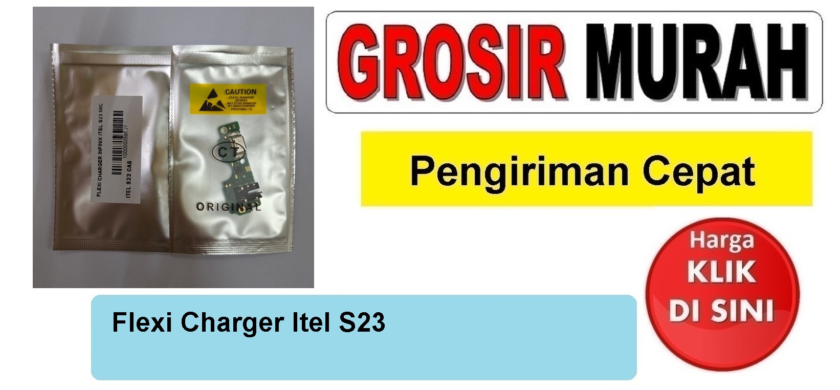 Jual Flexi Charger Itel S23 Fleksibel Flexible Fleksi Flexibel Flex Con Tc Connector Pcb Konektor cas papan charging