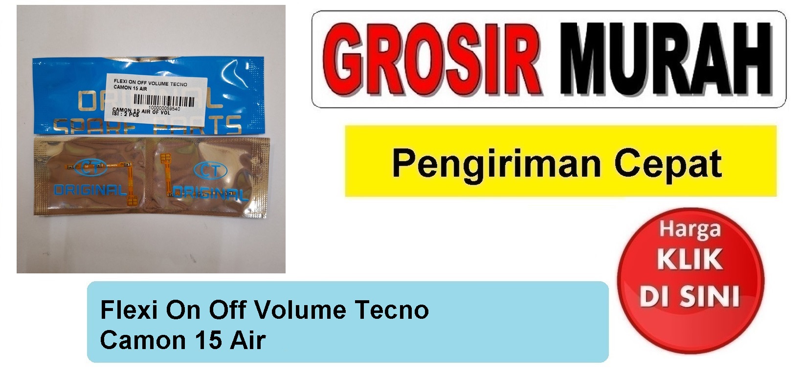 Jual Flexi On Off Volume Tecno Camon 15 Air Fleksibel Flexible Fleksi Flexibel