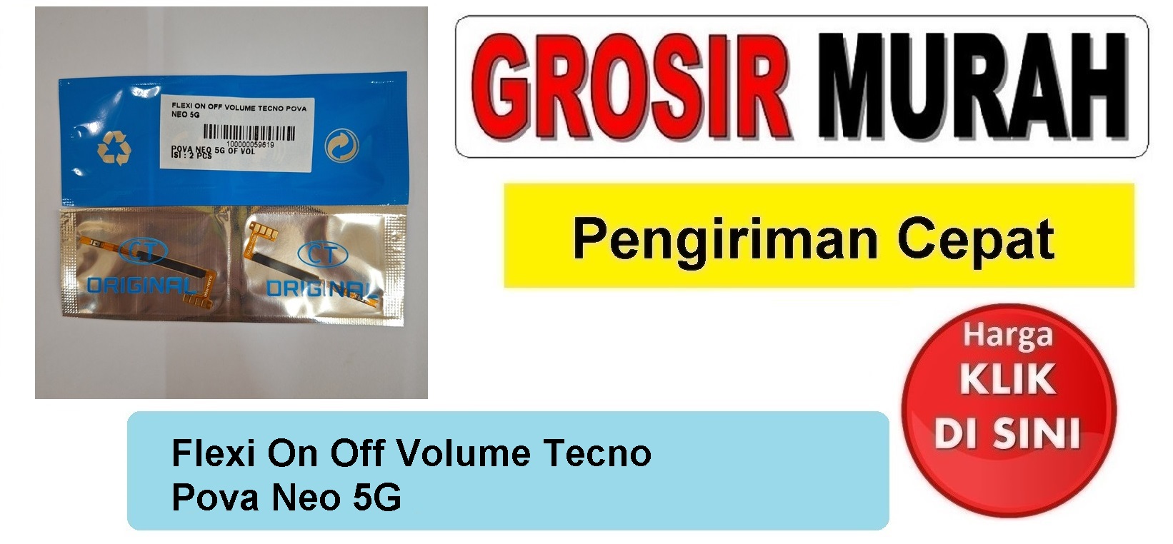 Flexi On Off Volume Tecno Pova Neo 5G Fleksibel Flexible Fleksi Flexibel Flex Power On off Volume Tombol