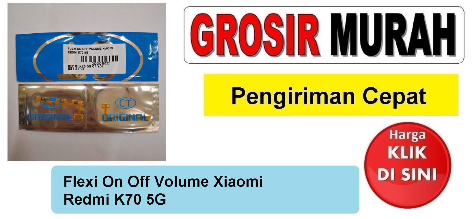 Jual Flexi On Off Volume Xiaomi Redmi K70 5G Fleksibel Flexible Fleksi Flexibel