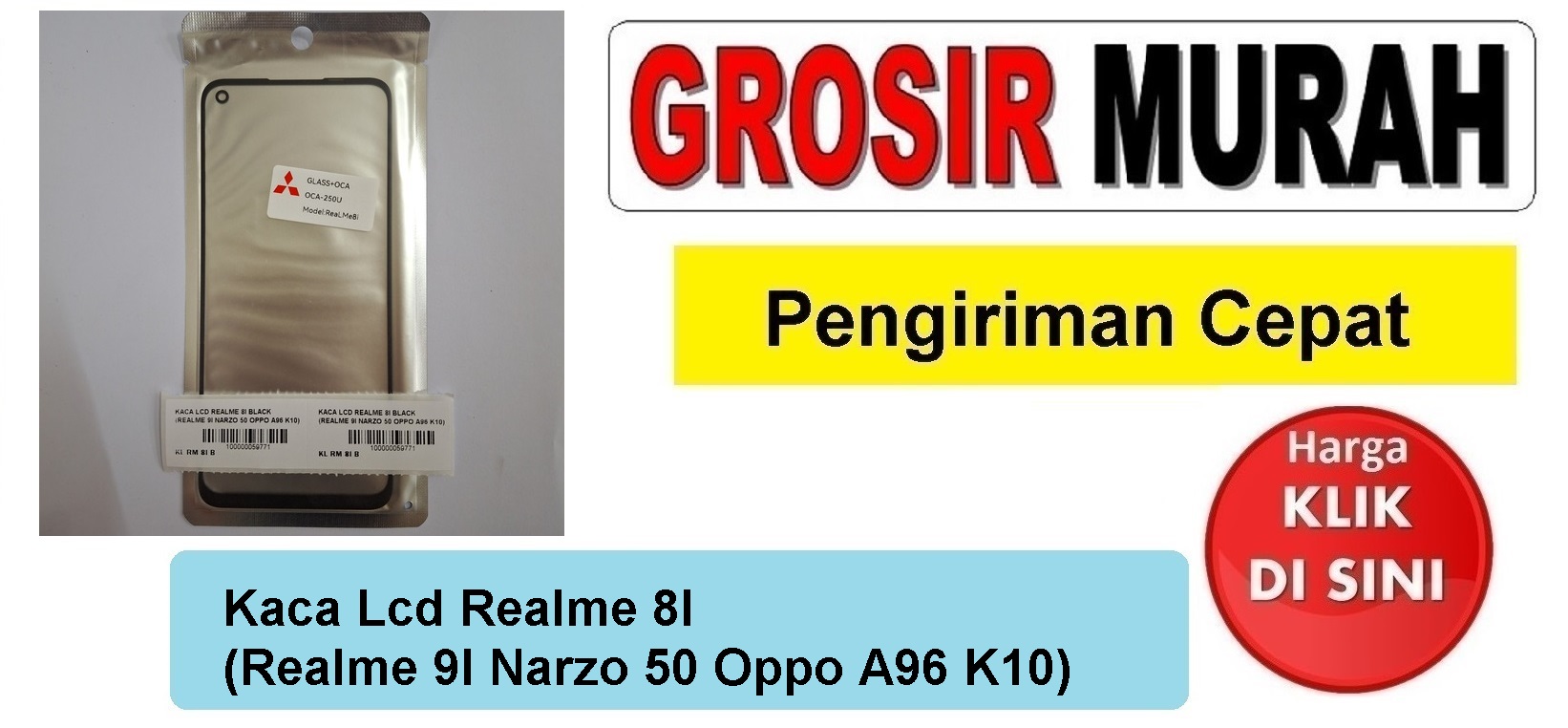 Jual Kaca Lcd Realme 8I Realme 9I Narzo 50 Oppo A96 K10