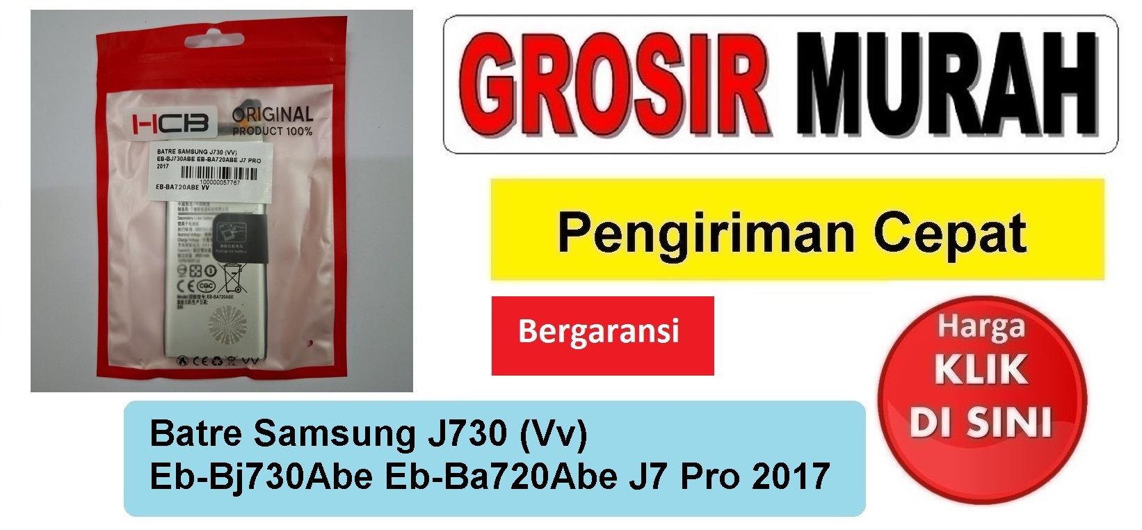 Jual Batre Samsung J730 Eb-Bj730Abe Segel Vv Baterai Battery