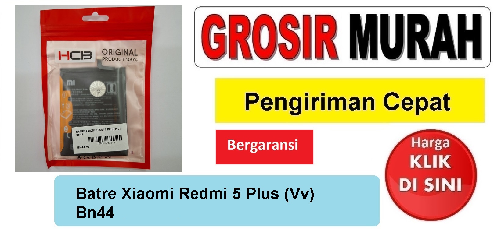 Jual Batre Xiaomi Redmi 5 Plus Bn44 Vv Baterai Battery