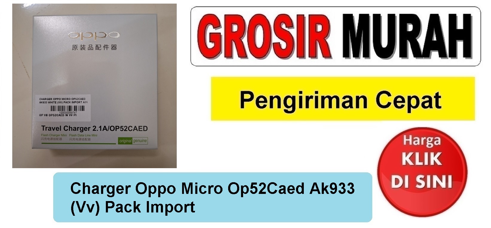 Jual Charger Oppo Micro Op52Caed Ak933 Vv