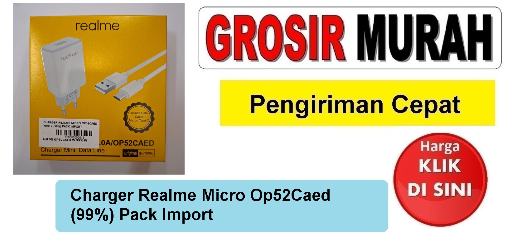 Jual Charger Realme Micro Op52Caed 99%