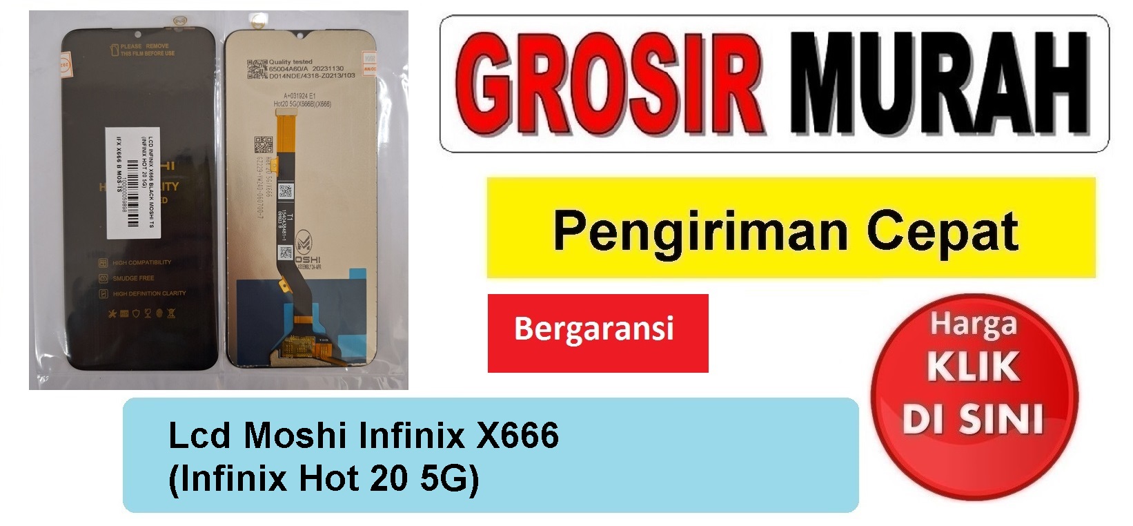 Jual Lcd Moshi Infinix X666 (Infinix Hot 20 5G)