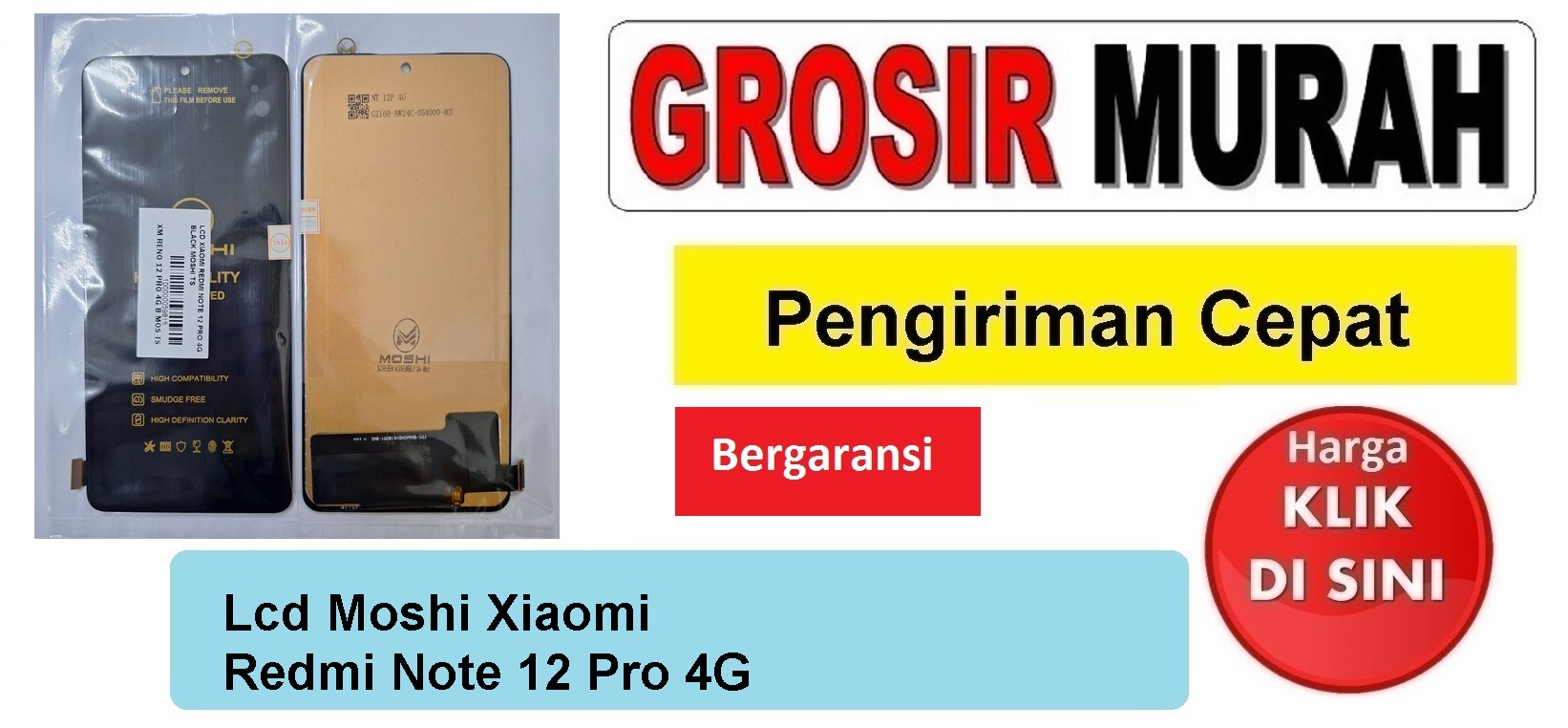 Jual Lcd Moshi Xiaomi Redmi Note 12 Pro 4G