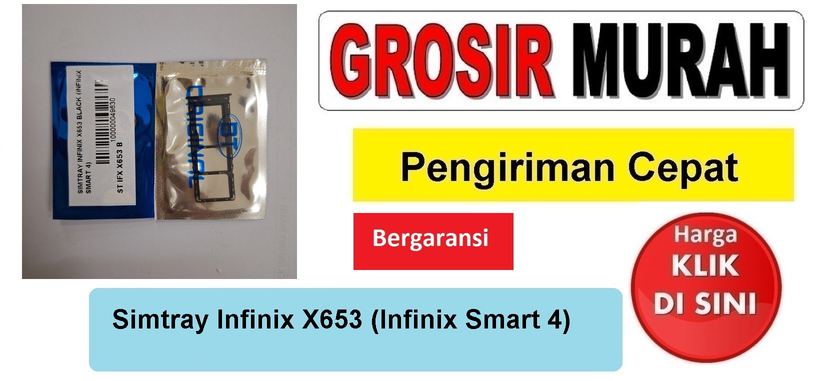 Jual Simtray Infinix X653 Infinix Smart 4 Simcard Simlock Sim Lock Slot Sim Tray