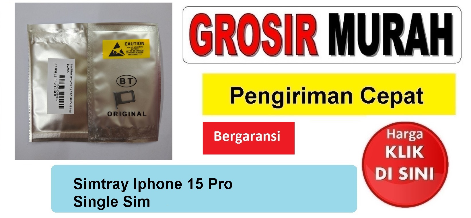 Jual Simtray Iphone 15 Pro Single Sim Simcard Simlock Slot Sim Tray