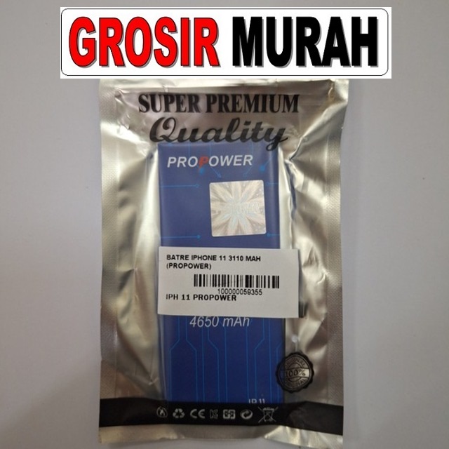 Batre Iphone 11 3110 Mah (Propower) Baterai HP Original Berkualitas