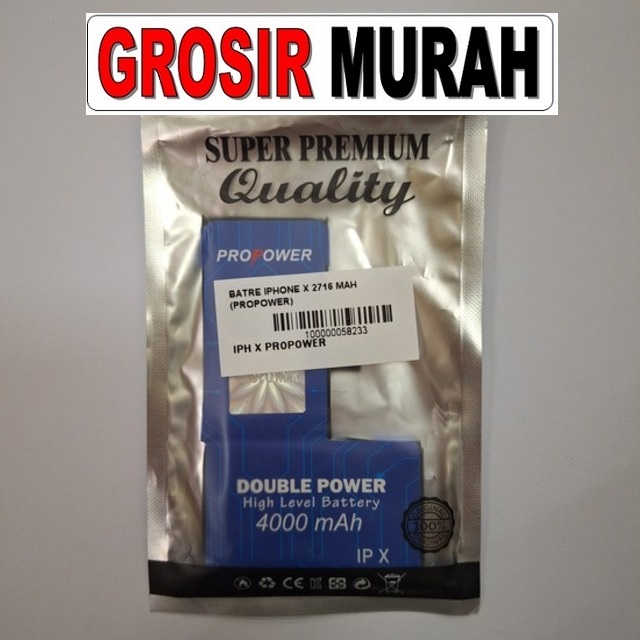 Batre Iphone X 2716 Mah (Propower)