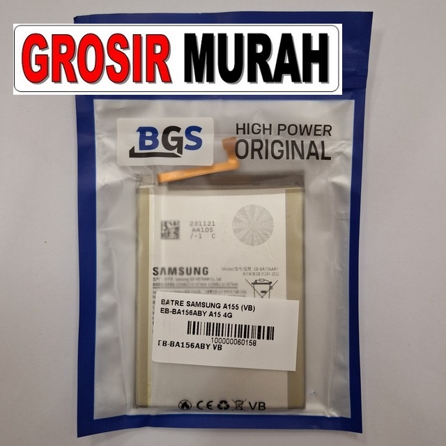 Batre Samsung A155 VB Eb-Ba156Aby A15 4G