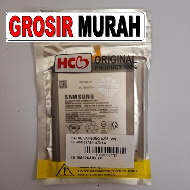 Batre Samsung A235 VV Eb-Bm526Aby A73 5G M23 5G M52 5G M53 5G