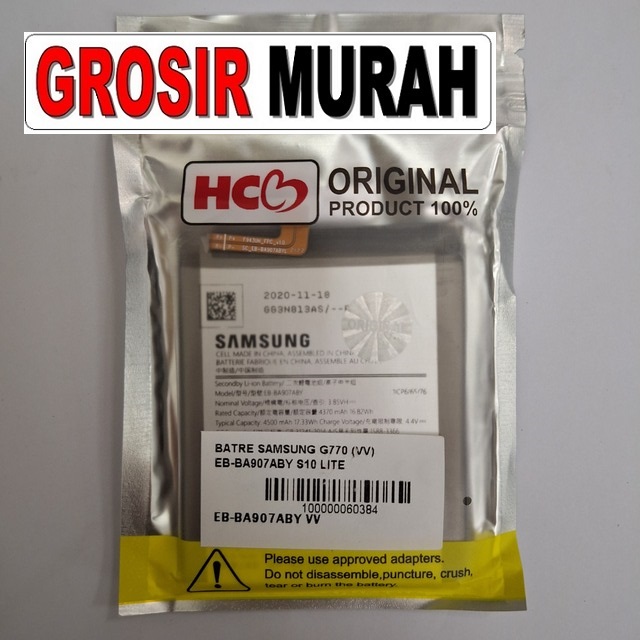 Batre Samsung G770 VV Eb-Ba907Aby S10 Lite