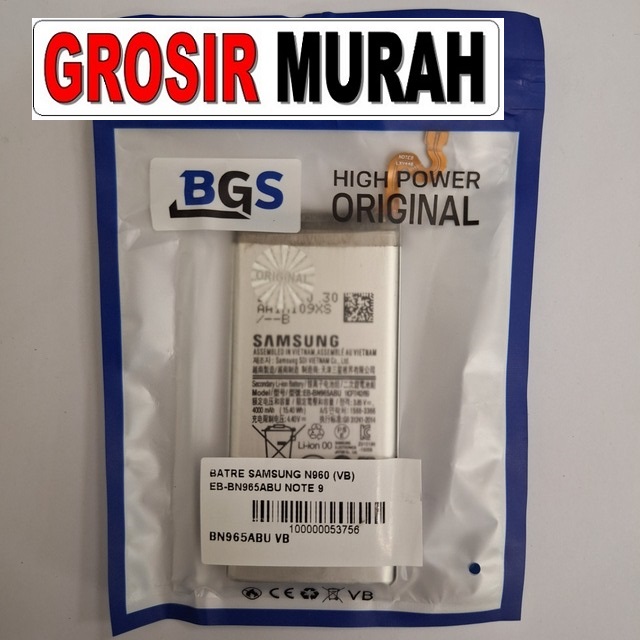 Batre Samsung N960 VB EB-BN965ABU Note 9