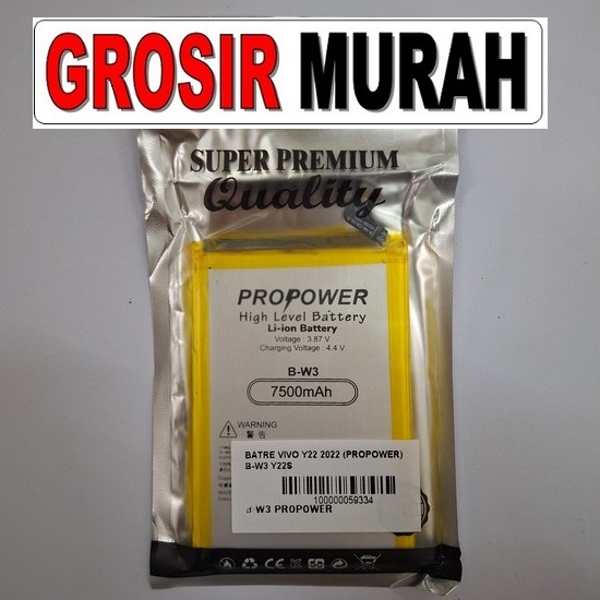 Batre Vivo Y22 2022 B-W3 Propower