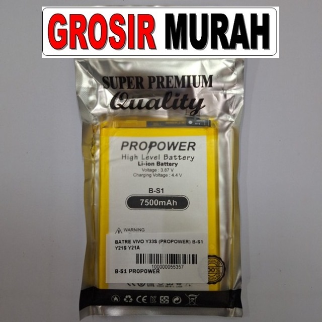 Batre Vivo Y33S Propower B-S1 Y21S Y21A