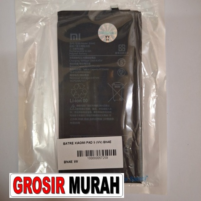Batre Xiaomi Pad 5 VV BN4E